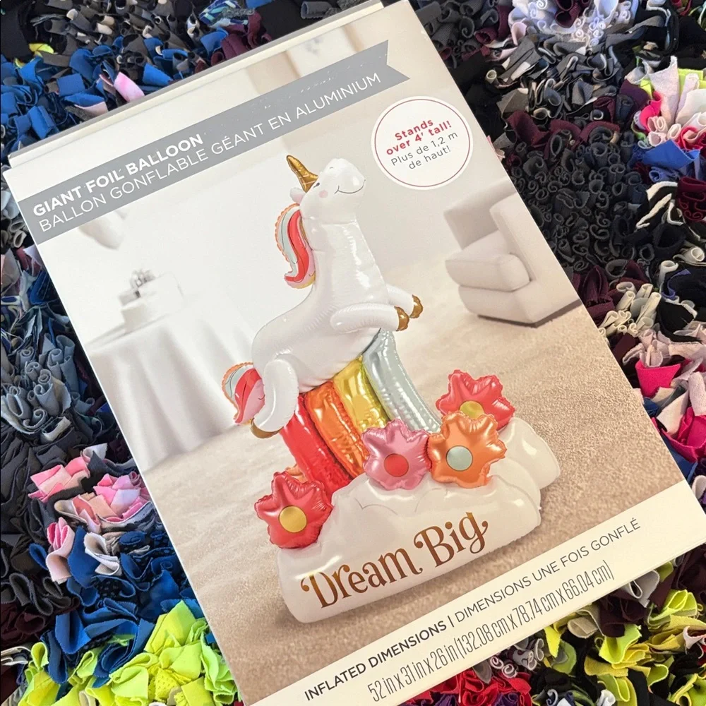 🆕American Greetings Giant Foil Unicorn Balloon